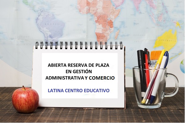 Abierta reserva de plaza.